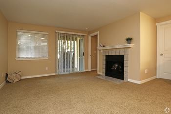 Cozy up in your spacious living room with electric fireplace!